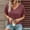 *Wine, variant on ClodeEU Women's V Neck Short Sleeve Button Top ,Solid Color Casual Loose Blouse Wine,Womens Plus M