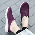 thumbnail image 4 of Vedolay Sneakers for Women Casual Summer Women's Sneakers Fashion Comfort Rubber Sole Flats Slip On Dress Shoes,Purple 8, 4 of 5