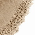 thumbnail image 5 of vigerkar Women Floral Lace Trim Shorts Casual Summer Shorts Plus Size High Waist Drawstring Dressy Shorts Trendy Clothes Khaki, XXXL, 5 of 5