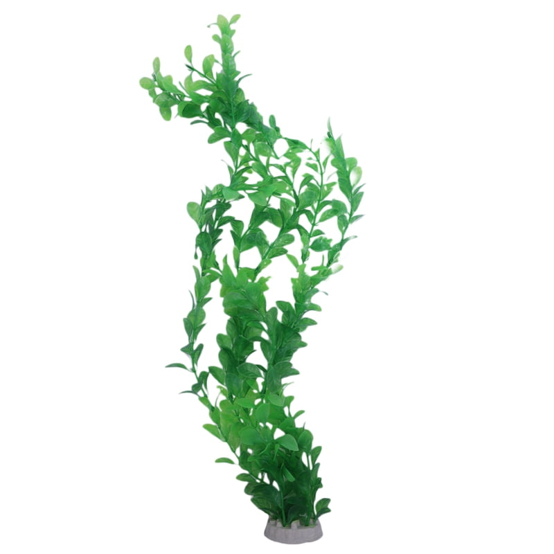 Green Plastic Plants Aquarium Tank Decoration, 20Inch Long