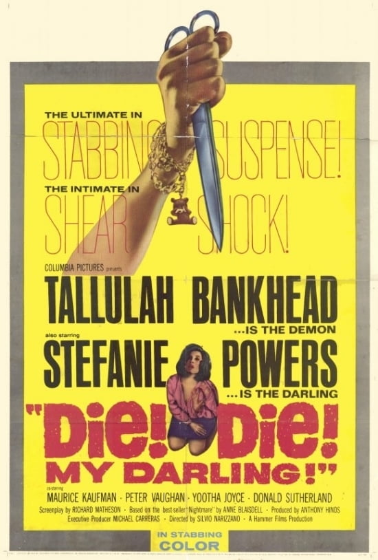 Won't You Just Die My Darling Die! Die! My Darling! Movie Poster Print (27 x 40) - Walmart.com