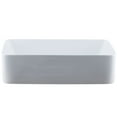 thumbnail image 3 of Novatto NP-01321MB Rectangular White Porcelain Vessel Sink with Matte Black Drain Set, 3 of 4