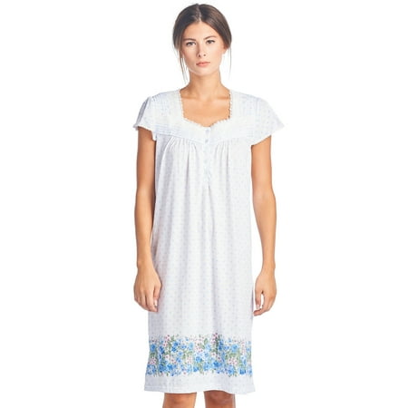 

Casual Nights Women s Cap Sleeves Floral Lace Nightgown