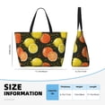 thumbnail image 4 of Kdxio Orange Lemon for Beach Bag for Women Large Beach Tote Bag Waterproof Sandproof Swim Bag with Zipper Pockets Beach Vacation Travel, 4 of 7