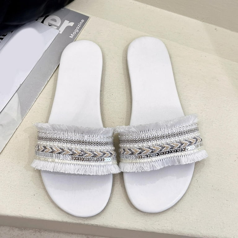 WANYNG Fashion Summer Women Slippers Fabric Ethnic Style Color