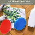 thumbnail image 6 of 4 Pack Dog Grooming Brush, Premium Soft Silicone Pet Bath Brushes with Adjustable Handle, Shampoo Soothing Comb for Wet Dry Long Short Haired Dogs & Cats Massaging, Deshedding, 6 of 7