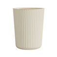 thumbnail image 1 of Plastic Ribbed Wastebasket, 6X6 Inches Compact Size, Subtle Texture Design, Aesthetic Appeal, Durable Plastic, Easy to Clean, for Home Office Bathroom, Trash Can, 1 of 9