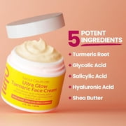 SeoulCeuticals Ultra Glow Turmeric Face Cream, Korean Skincare Face Moisturizer, 2 fl oz