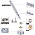 thumbnail image 2 of Stainless Steel Marine Grade Canvas and Upholstery Boat Cover Snap Button Fastener Kit with 2Pcs Setting Tool (40 Sets,120 Pieces )- Silver, 2 of 7