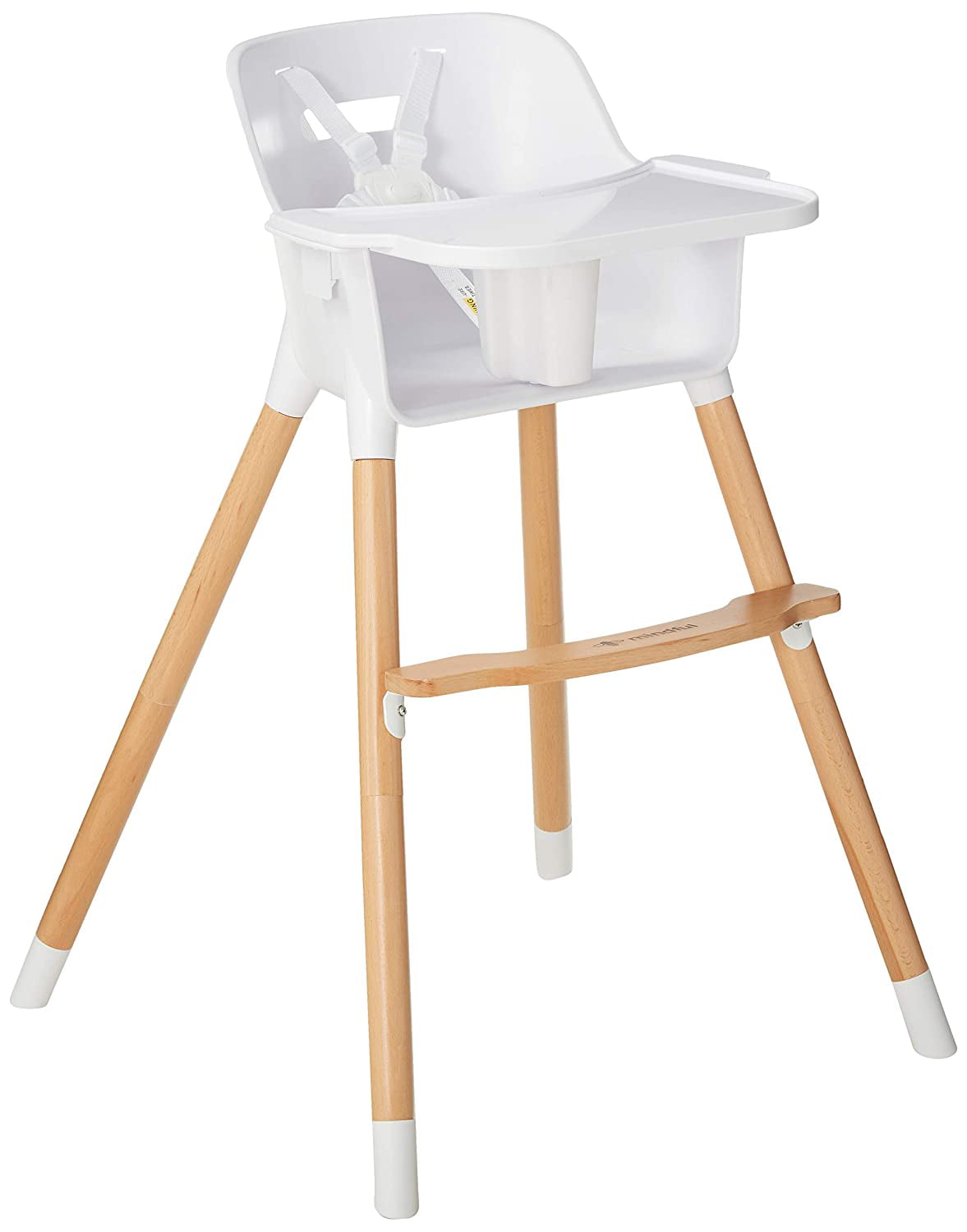 Modern Adjustable Height Wooden High Chair for Toddlers/Infants/Baby Feeding USA 