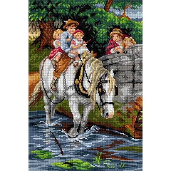 Hold Tight 3130Q Needlepoint canvas for halfstitch without yarn