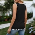 thumbnail image 6 of Women's Solid V-Neck Sleeveless Knit Sweater Tank Top Casual Layering Summer Top, 6 of 8