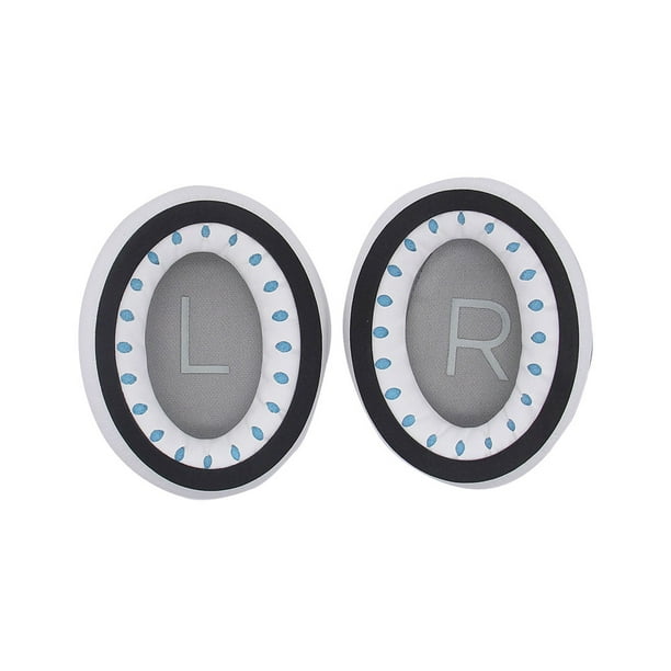 Moyic Almohadillas para los oídos, almohadillas para los auriculares, almohadillas para los oídos, esponja de malla transpirable, reemplazo Relojes inteligentes Blanco