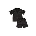 thumbnail image 2 of Toddler Baby Kids Satin Pajamas Set, Long Sleeve Button-Down Sleepwear PJs for Girls, 2 of 4