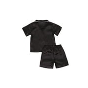 Toddler Baby Boy Girl Silk Pajamas Pyjamas Satin Set Child Button-Down Sleepwear Nightgown
