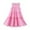 Pink, variant on AUNVITO Girls Sleeveless Round Neck Princess Layer Cake Dress Summer Solid Color Casual Sweet Casual Wear