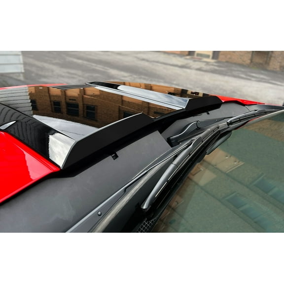 Chevy Silverado Matte Black Trail Boss ZR2 Rear Hood Scoop Decals 2022-2026 Set of 2