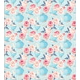 thumbnail image 3 of Ambesonne Vintage Duvet Cover Sets, Flowers Roses Teapot, 2-Twin, Pale Blue Pale Pink, 3 of 4