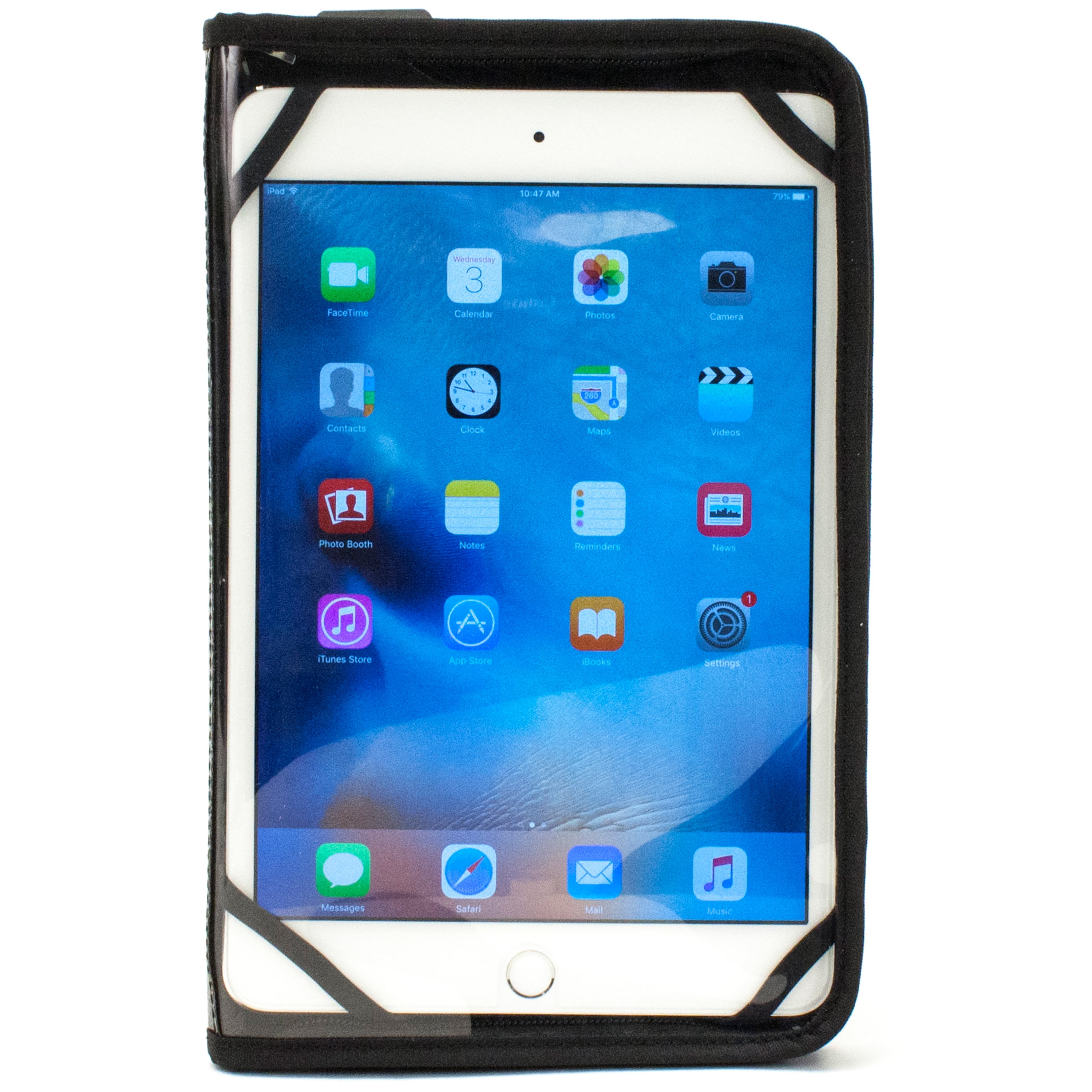 Blackweb Water Resistant Zippered Universal 7/8 Tablet Case