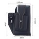thumbnail image 2 of Riñoneras Bolso Hombres PU cinturón de cuero riñonera Mini cartera monedero al aire libre informal riñonera, 2 of 5