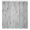 thumbnail image 2 of Ambesonne Grey and White Shower Curtain, Vertical Board, 69"Wx70"L, Grey, 2 of 2