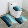 thumbnail image 1 of Juego de alfombras de baño ABPHQTO 3 piezas monte Fuji, 1 of 2