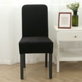 thumbnail image 3 of Skksst Soft Velvet Dining Chair Slipcover Home Banquet Waterproof Spandex Seat Protector Cover, Set of 6, 3 of 7