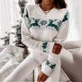 thumbnail image 2 of Women‘s long sleeved Christmas Elk snowflake printed sweater top, 2 of 2