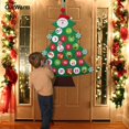 thumbnail image 2 of OurWarm Christmas Party Felt Tree Advent Calendar Number Stickers Door Wall Hanging Xmas Decorations for Home New Year 2019, 2 of 4