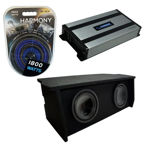 Fits 07-18 Jeep Wrangler Dual 10" Alpine SWT-10S4 Sub Box & HA-A800.1 Amp New