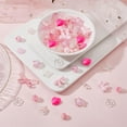 thumbnail image 4 of 150Pcs 13 Style Acrylic Assorted Pastel Beads Transparent Flower Beads Candy Faceted Star Heart Butterfly Bead Round Beads 150Pcs Pink Themed Assorted Beads(DIY-SC0020-60D-7SC), 4 of 9