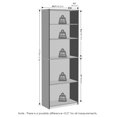 thumbnail image 3 of Furinno JAYA Simply Home Adjustable Shelf Bookcase, 5-Tier, Black Espresso, 3 of 6