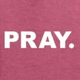 thumbnail image 5 of Wild Bobby Pray. Inspirational/Christian Unisex Graphic Hoodie Sweatshirt, Vintage Heather Red, Medium, 5 of 5