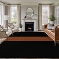 thumbnail image 2 of 5x8Ft Area Rugs, Black Brown Non-Skid Rubber Backing Large Rectangle Rugs - Living Room Bedroom Home Office, Contemporary Boho Modern Art Indoor Floor Mat Carpets Washable Rug, 2 of 9