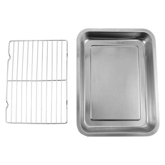 PENIKOKO Baking Pan Set with Rack, Thickened Base Non-Stick Oven Tray for Home Kitchen Cooking and Baking
