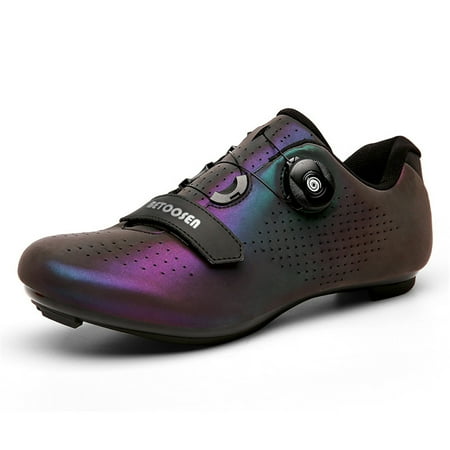 

BETOOSEN Mens Womens Road Cycling Shoes MTB Bike Shoe Indoor Riding Cycling Exercise Shoes with Quick lace Compatible with SPD Dual Cleat