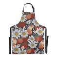 thumbnail image 2 of Cute Hamsters Strawberry Daisy Kitchen Apron with 2 Pockets Adjustable waterproof Cooking Aprons for Women Men Chef, 2 of 7