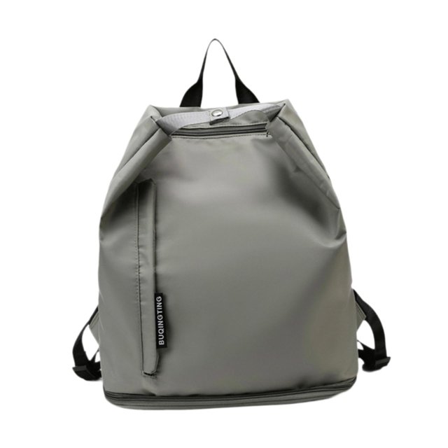 Bolsa de equipo de natación, mochila deportiva, bolso de mano para mujer y hombre, bolsa de lona deportiva resistente al agua para hacer ejercicio, se Gris