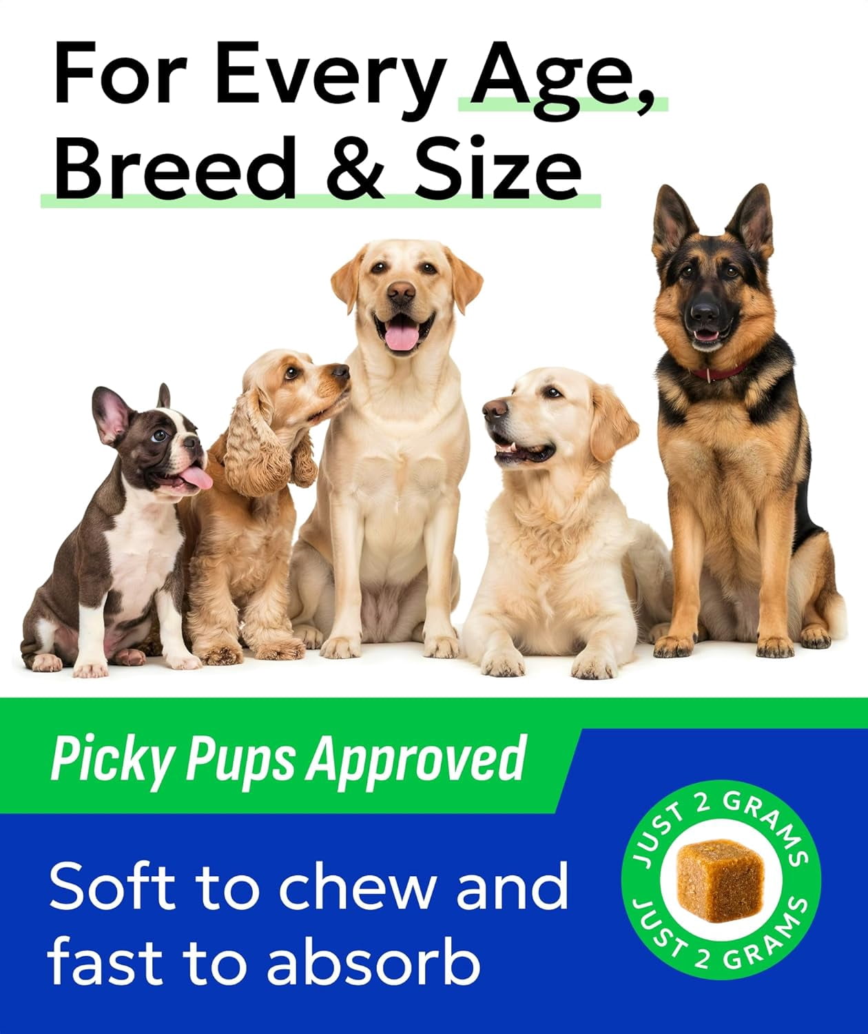 BARK&SPARK Premium Glucosamine Chews for Dogs - Dog Supplements for Hip and Joint with Chondroitin, MSM & Omega-3 Fish Oil - Joint Pain Relief & Large Small Breed - 120 Treats - Chicken - made in USA