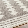 thumbnail image 6 of Hauteloom Hija Farmhouse Shag Living Room, Bedroom Area Rug - Shaggy Plush Pile Carpet - Soft Touch High Pile - Beige, Brown, Cream - 6'7" x 9', 6 of 7