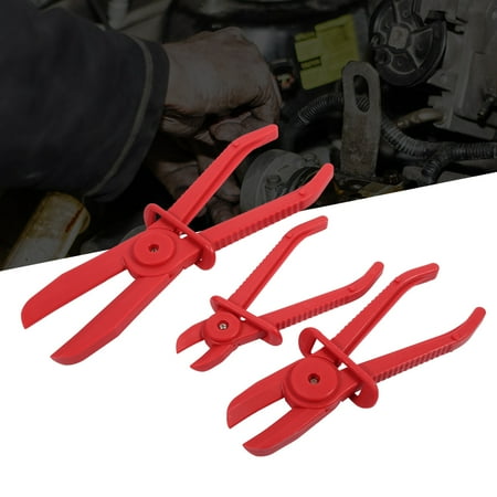 3Pcs Nylon Hose Clamp Tool Set Brake Fuel Water Line Clamp Plier Hands Free Tool, Hose Line Clamp Plier, Line Clamp (Best Fuel Line Clamps)