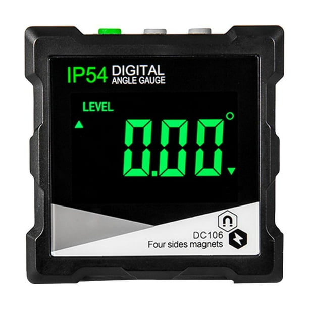 Inclinómetro digital, medidor de ángulos digital, herramienta de carpintería, medición práctica Verde