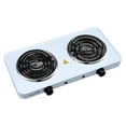 thumbnail image 5 of MegaChef Portable Dual Coil Cooktop in White, 5 of 11