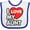 White and Royal, variant on Inktastic I Love My Aunt Boys or Girls Baby Bib