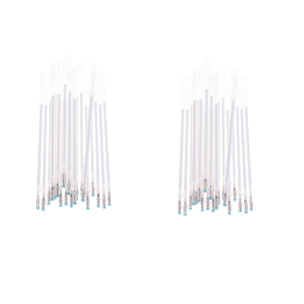yuksok 40Pcs/set Heat Erase Pens White Heat Erasable Refills Marking for Sewing,