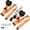 Orange, variant on 2PCS Universal 3-Point Seat Belt Pads, Quick Release Backpack Attachment Straps, Adjustable & Retractable Lap Shoulder Belts for UTV, Golf Cart, Truck, Van, SUV, Go Kart