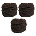 thumbnail image 4 of EHJRE 3 Skeins Chunky Chenille Yarn 70M Long for Throw Blanket Crocheting Knitting Coffee, 4 of 9