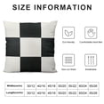 thumbnail image 6 of Nawypu 2pcs  Black White Geometric Patchwork Throw Pillow Cover, Rectangle Cushion Case Modern Decorative Lumbar Pillow for Couch Sofa Living Room Bedroom, 6 of 6