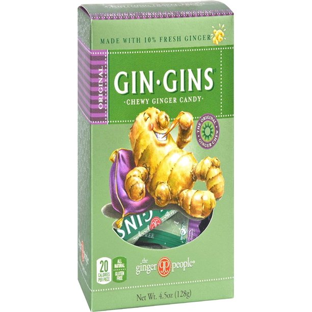 The Ginger People Original Gin Gins Chewy Ginger Candy 4.5 oz