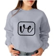 thumbnail image 2 of guisaled Couples Sweatshirts Matching Girlfriend Boyfriend Cute Valentines Day s Couple Anniversary Comfort Crewneck Sweatshirt, 2 of 5